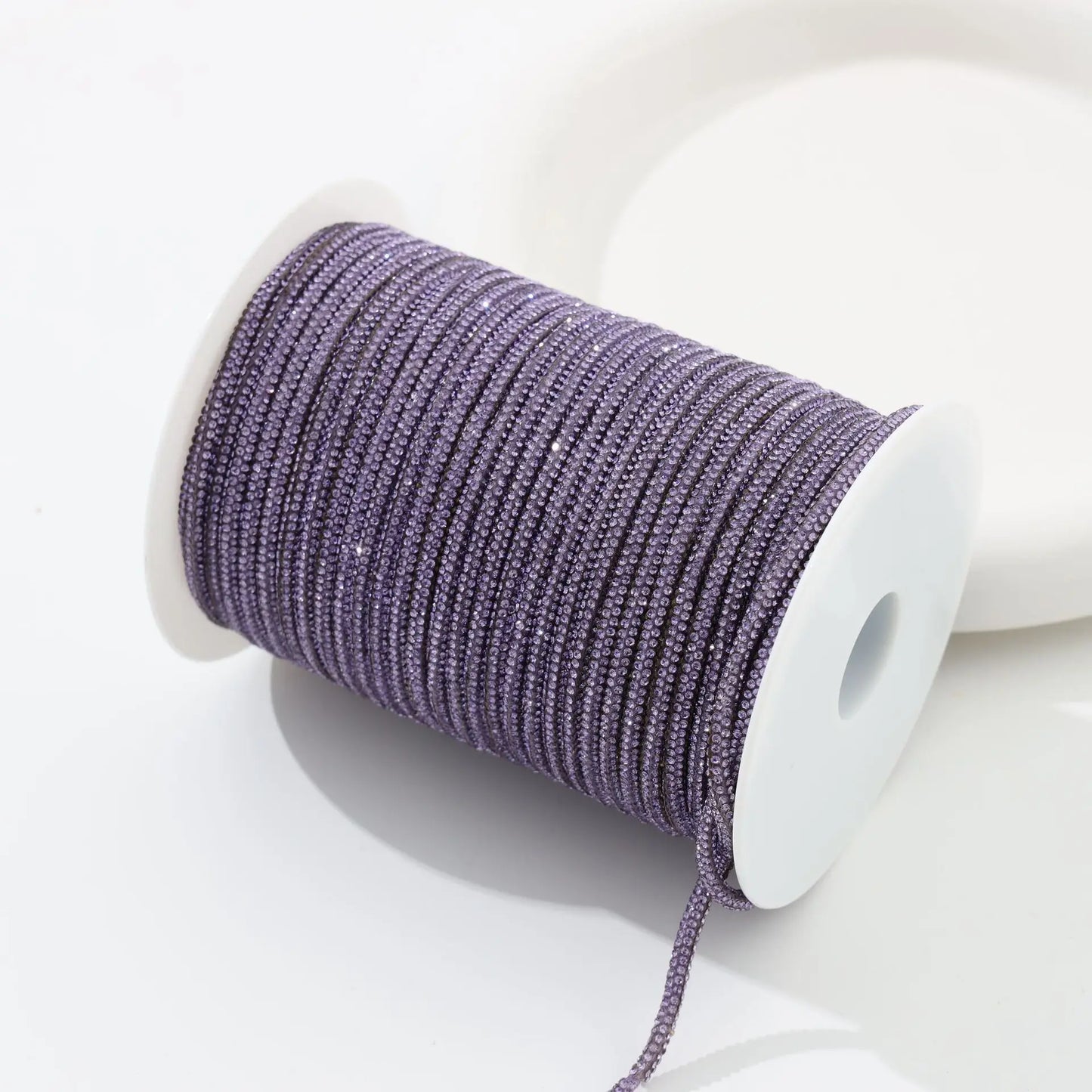 Rhinestone Cord Trim - 10-50 Yard Sparkling DIY Craft String for Clothing, Shoes, Bags & Wedding Decor