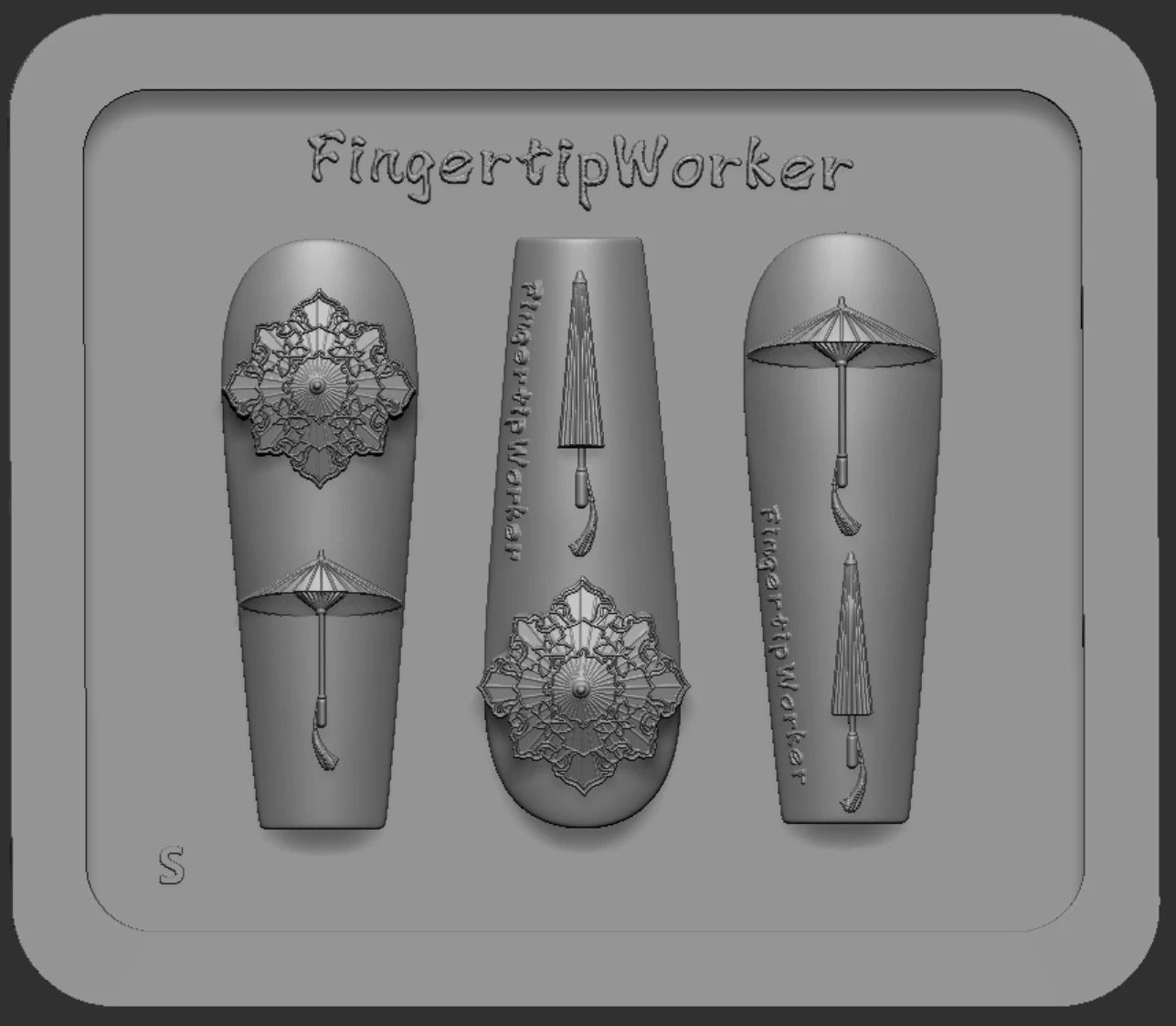 Snake Lolita Bow, Mushroom, Rose, Lotus, Bear 3D Acrylic Nail Mold - DIY Silicone Nail Decorations & Nail Art Products