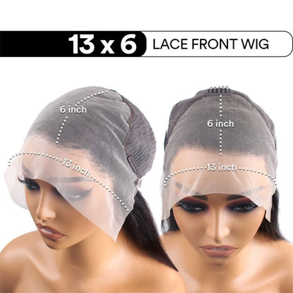 Bob Wigs 13x6 Lace Front Human Hair — 220 Density Short Straight Brazilian Closure HD Transparent Lace Frontal for Women