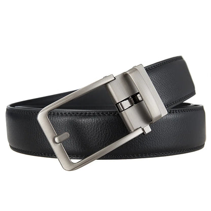 Click Belts for Men — Luxury Designer Genuine Leather Belt with Automatic Buckle, High-Quality Fashion Waist Strap
