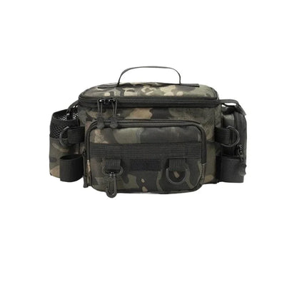Portable Fishing Tackle Shoulder Bag – Storage Bag with Rod Holder for Outdoor Sports & Fly Fishing