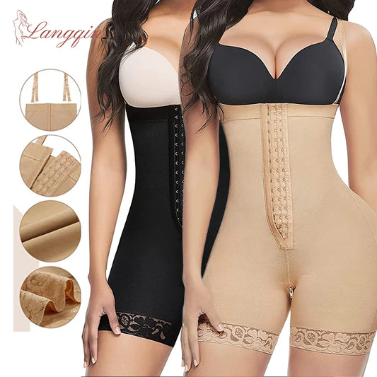 High Compression Post-Surgery Faja – Strapless Tummy Control Waist Shapewear with Abdominal Board