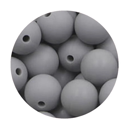 50Pcs Silicone Spacer Beads - 9/12/15mm Round Loose Beads for DIY Necklace Bracelet Jewelry Making