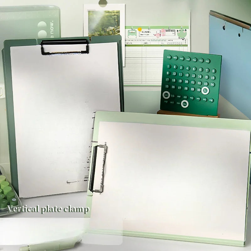 A4 Document Folder with Stand - Collapsible File Booklet & Vertical Writing Board Holder