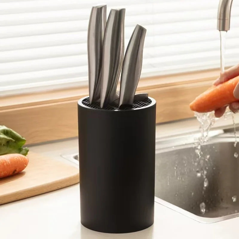 Kitchen Knife Holder Organizer - Multi-Style Knife Storage Stand for Cleavers, Fruit Knives & Scissors