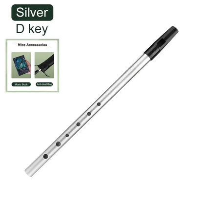 Miwayer Authentic Irish Tin Whistle Flute – C/D Key Penny Whistle with 6 Holes for Traditional Irish Music