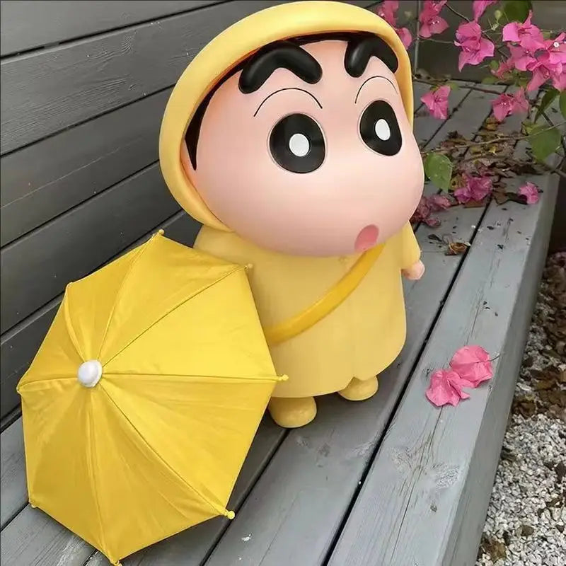 40cm Crayon Shin-Chan Raincoat Figure – Anime Doll, Car Ornament & Collectible for Birthday Gifts