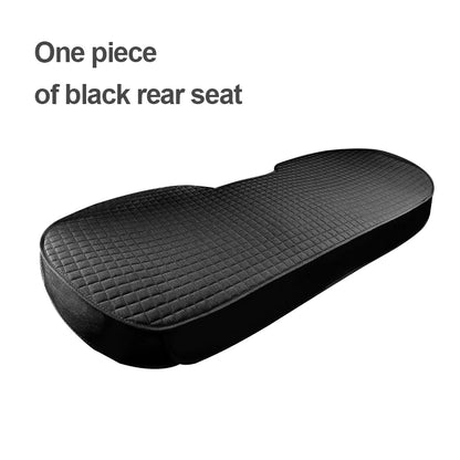 BLALION Breathable Flax Summer Car Seat Cover Cushion Pad for Front & Rear Seats – Cool Comfort Car Interior Protection Mat Accessory