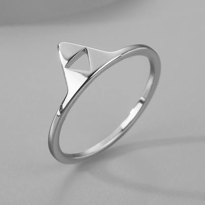 Kinitial Vintage Stainless Steel Triforce Triangle Ring – Men’s Simple Jewelry Gift