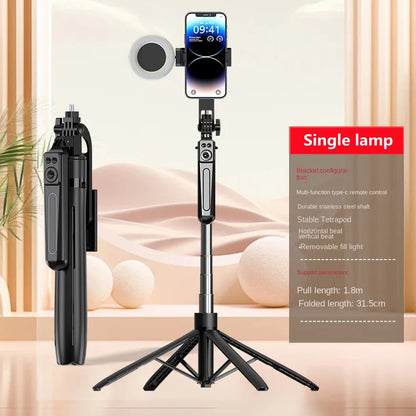 COOL DIER Smartphone Tripod – Bluetooth Shutter Selfie Stick Stand with Wireless Phone Holder