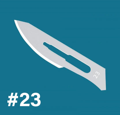 100pcs Sterilized Dental Surgical Blades — Carbon Steel Scalpel Knife Handles for Beauty, DIY, & Mobile Phone Repair Disposable Tools