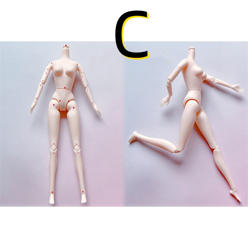 30cm Fashion Princess Babi Doll – 3D Eyes, 20-Joint DIY Plastic Doll for Girls, BJD Model