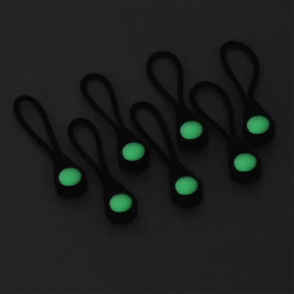 10PCS Luminous Zipper Pullers — Glow-in-the-Dark Zipper Heads for Camping, Hiking, Coats, Tents & Backpacks