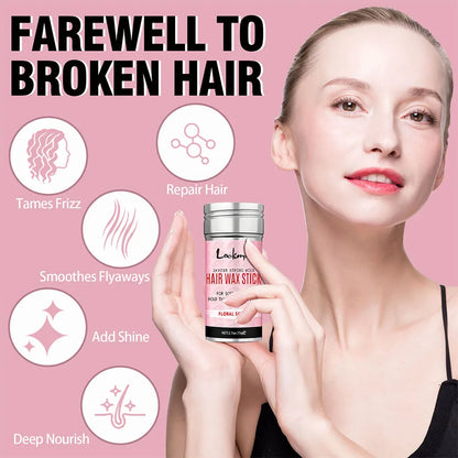Professional Styling Wax for Women – Anti-Frizz Pomade, Smoothing Hair Mud, Messy Hair Control Rod for Natural Wigs
