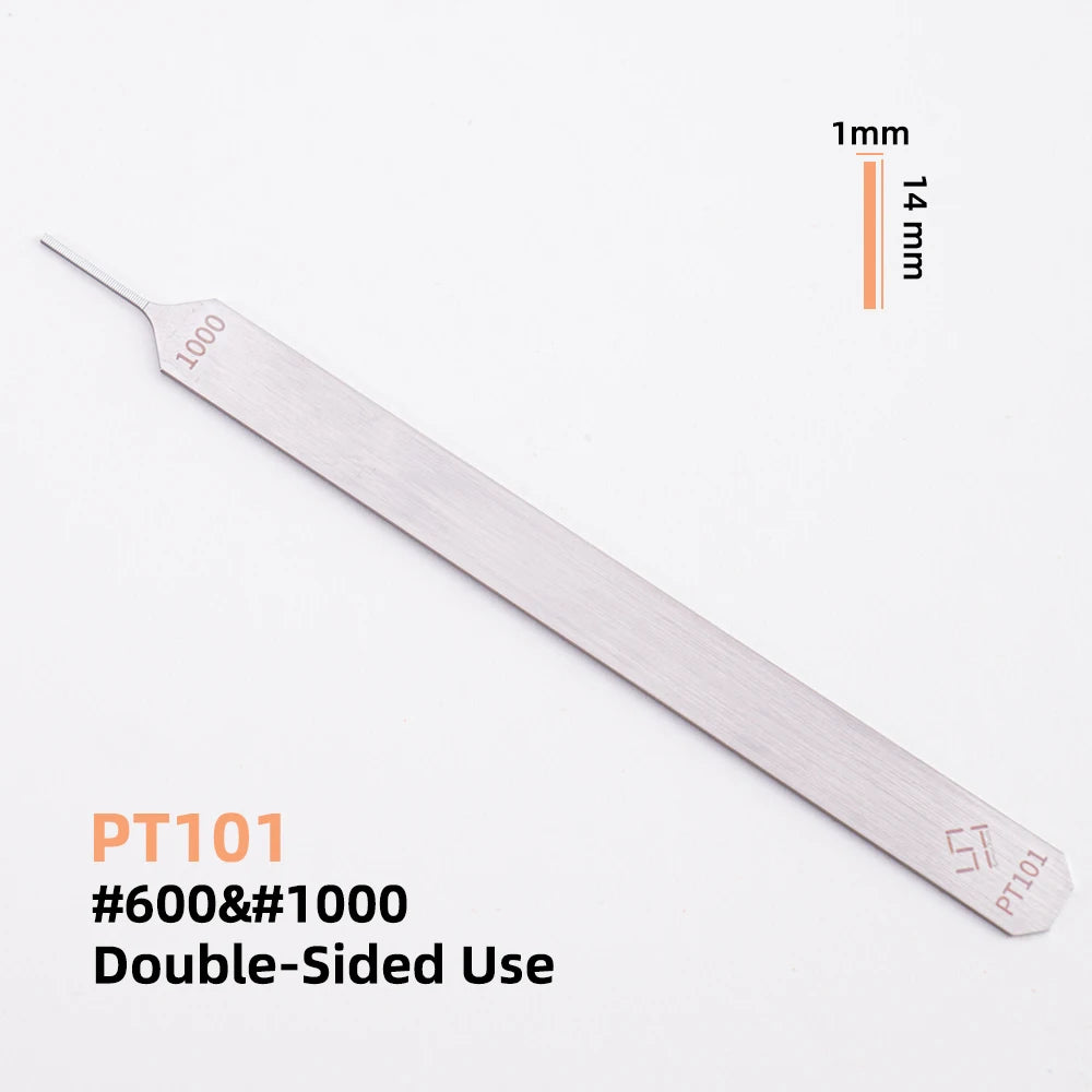 Double-Sided Model Sanding File – 1mm-3mm Narrow Nose for Deep Crevices and Small Model Parts