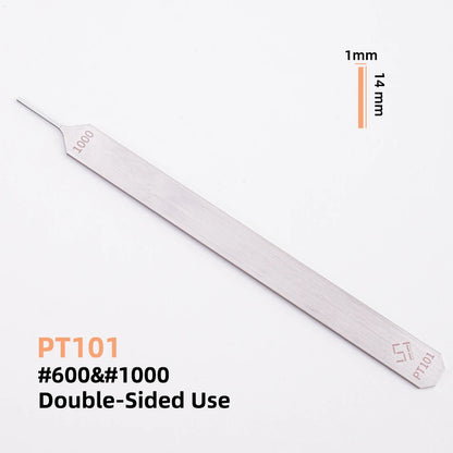Double-Sided Model Sanding File – 1mm-3mm Narrow Nose for Deep Crevices and Small Model Parts