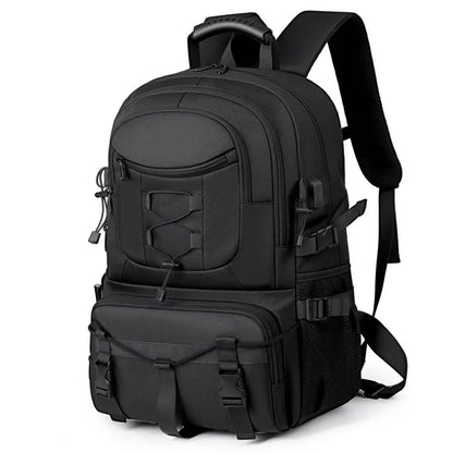 USB Tactical Camping Backpack – Large Multi-Functional Hiking, Trekking & Laptop Rucksack for Outdoor Travel and Sports
