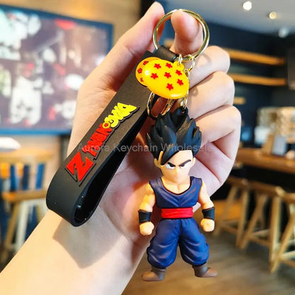 Kawaii Dragon Ball Z Keychain – Super Saiyan Goku, Bulma, Broly, Piccolo & Majin Buu Car Pendant Toy Gift