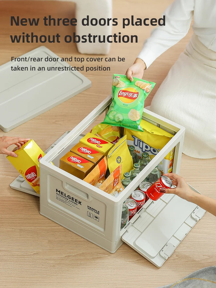 Foldable Household Storage Box: Organize Clothes, Quilts, Toys, and More - Stylish Living Room Storage Basket