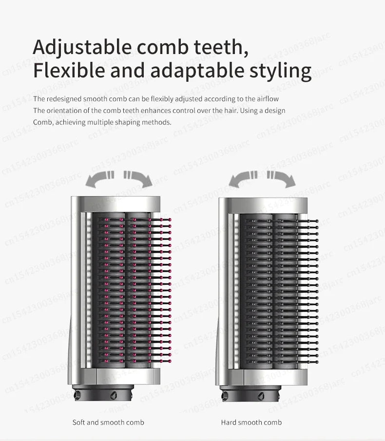 Hair Styler Nozzle for Dyson Airwrap HS01/HS05 & Sencicimen X9 – Multi Hair Curler & Smoothing Brush Attachment