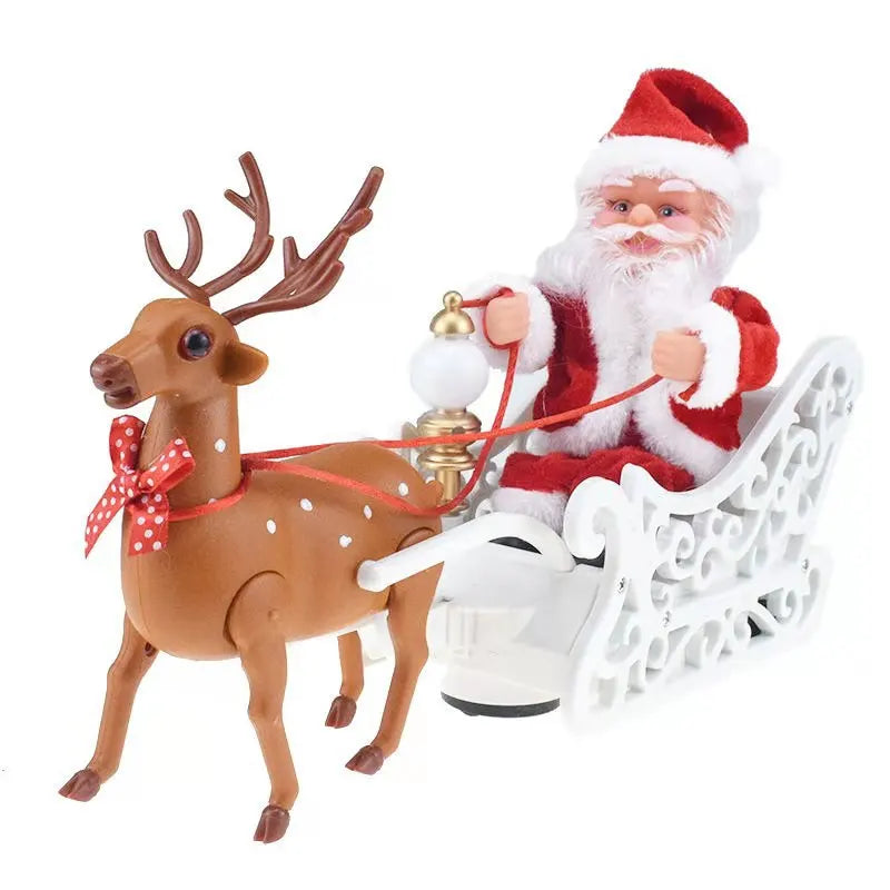 Christmas Climbing Beads Rope with Santa Claus Doll – Holiday Ornament for Party, Event & Gift Decorations