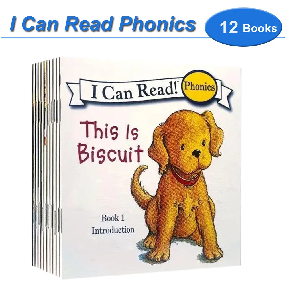 I Can Read Phonics Book Set – 12 Beginner Picture Books for Kids, Early English Reading & Montessori Learning Stories
