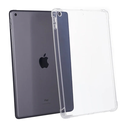 Transparent TPU iPad Case - Protective Cover for iPad Air 11 M2, Pro 11/13 M4, 7th–10th Gen, Air 3–5 & Mini 6