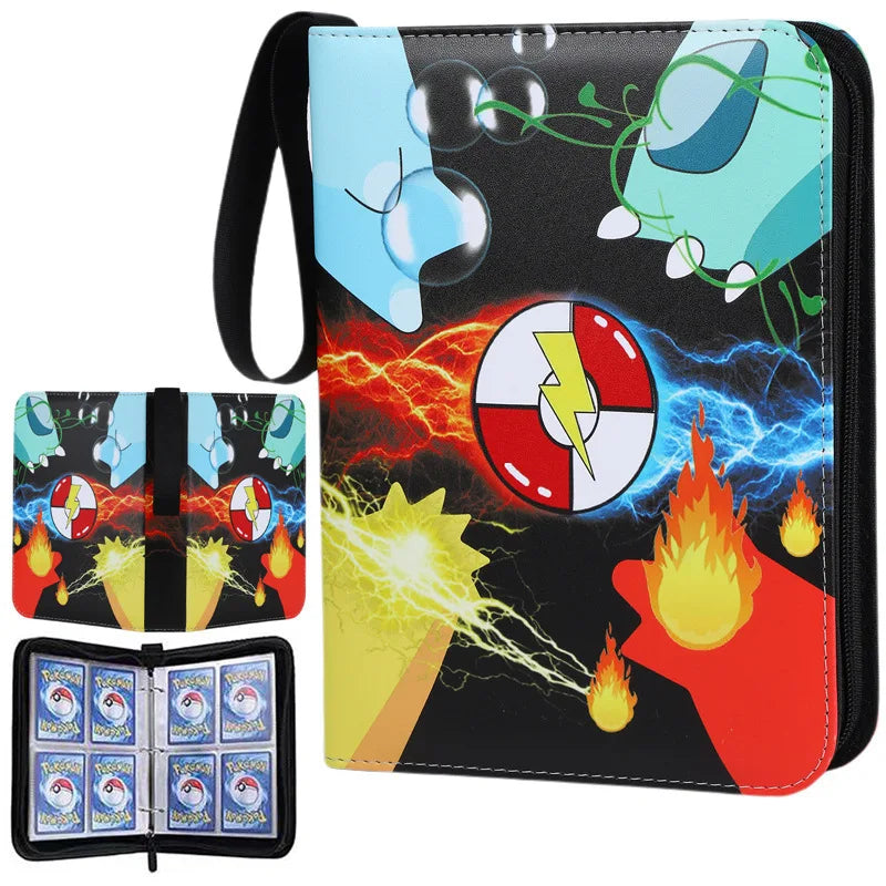 NEW Pokémon Card Album — 400pcs Binder Zipper PU Leather Storage Book for Anime Card Game Collection