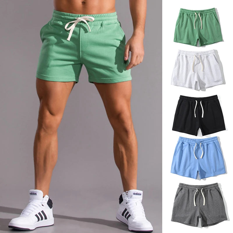 Men's Summer Cotton Shorts – Breathable Casual Beach & Sports Fitness Bermudas