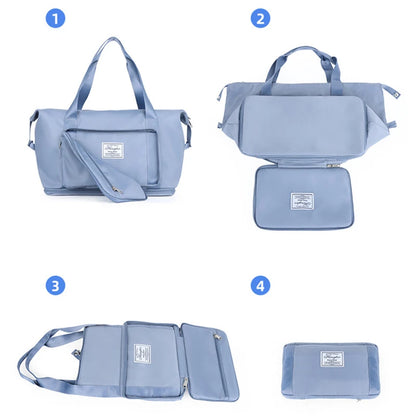 Large Capacity Travel Bag — Expandable, Waterproof, Foldable Luggage Organizer