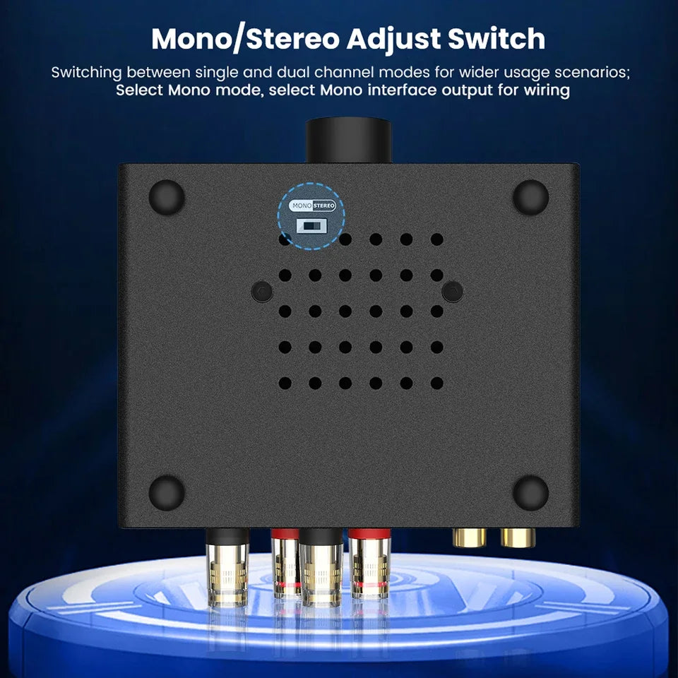 AIYIMA A07 MAX 2-Channel Class D Amplifier – 300W x2 TPA3255 Home Audio Stereo Amp, Bridgeable Mono 600W Power Speaker System