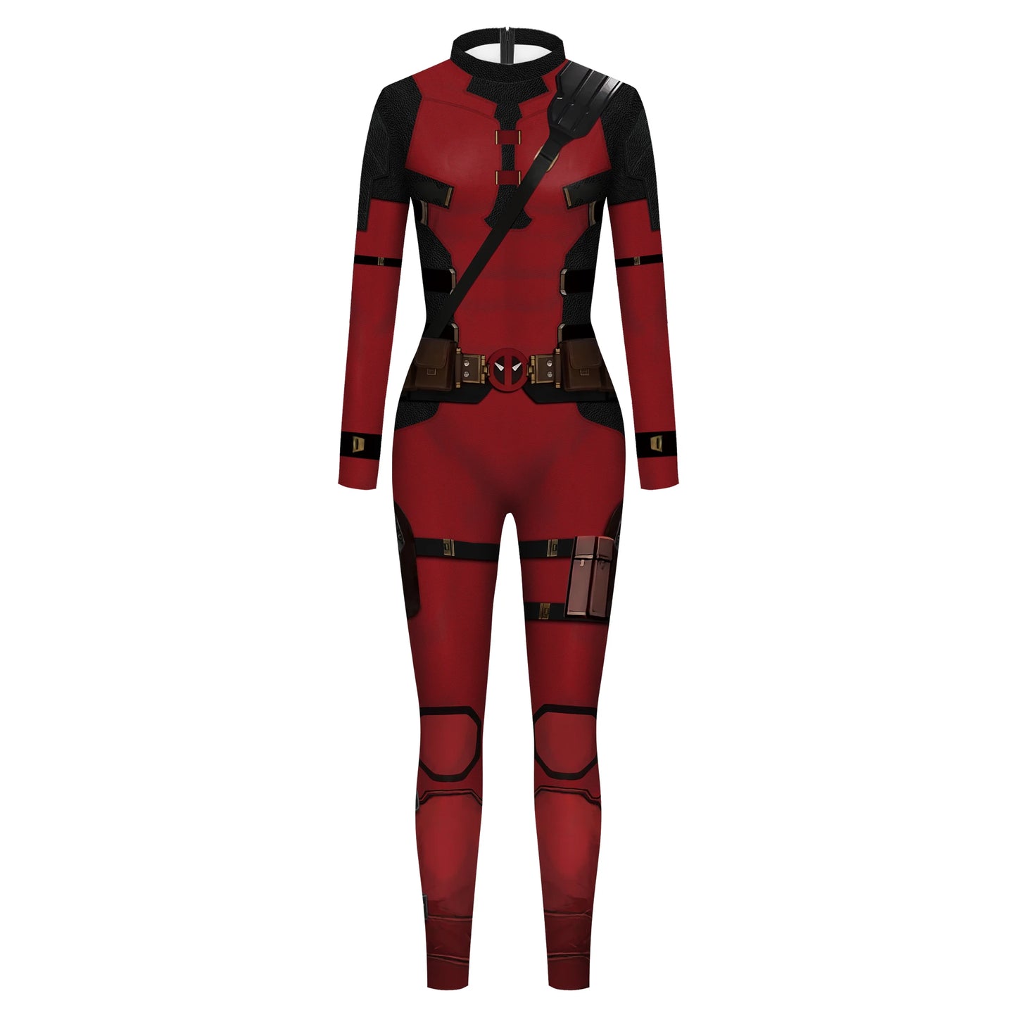 “You’re My Secret” Superhero Cosplay Costume – Deadpool & Wolverine Jumpsuit Bodysuit for Men, Halloween & Party
