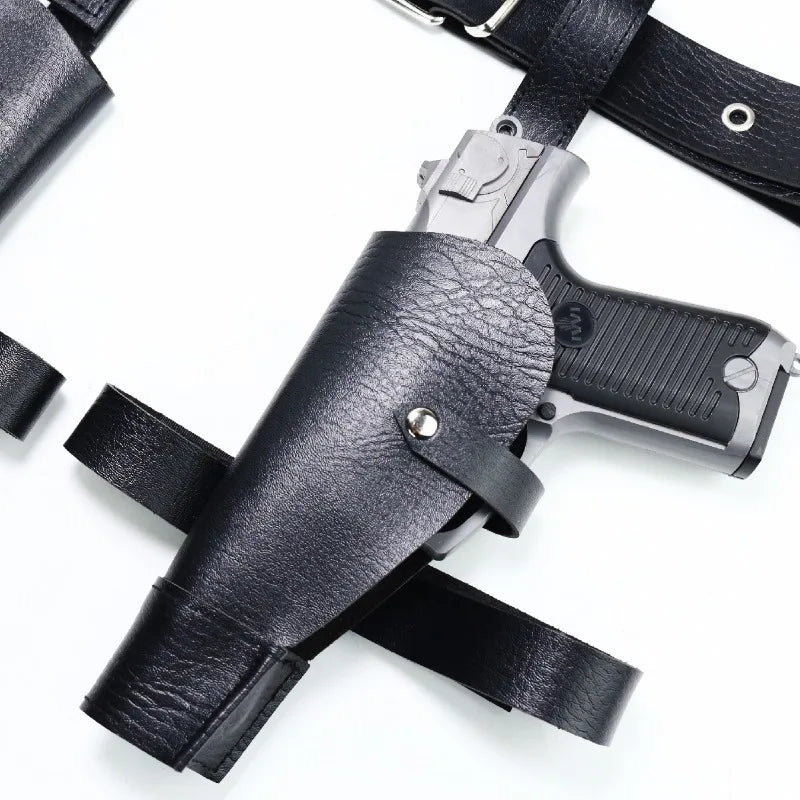 2024 Tomb Raider Lara Croft Police Holster – Western Cowboy Belt Cosplay Role-Playing Props & Accessories