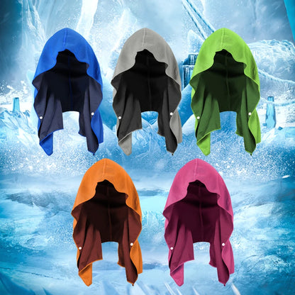Cooling Hoodie Towel - Instant Evaporative Cooling Head & Neck Towel for Sports and Fitness