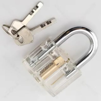 Transparent Practice Lock - Visible Training Padlock for Beginner Locksmith Skills