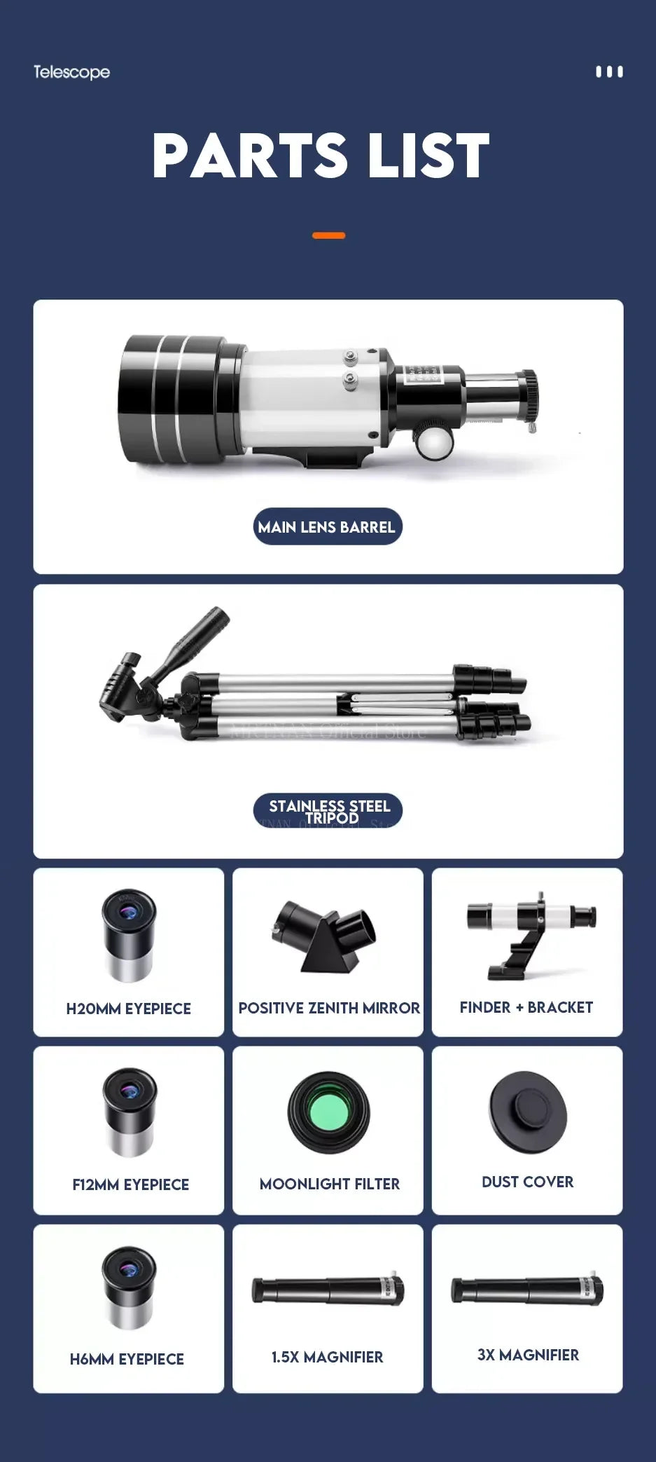 150X Astronomical Telescope – 70mm Refractor Portable Travel Scope with Phone Adapter & Wireless Remote