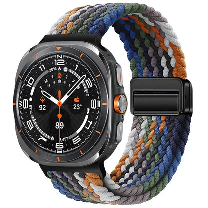 Magnetic Nylon Strap for Samsung Galaxy Watch Ultra 47mm – Adjustable Loop Bracelet Band Accessory