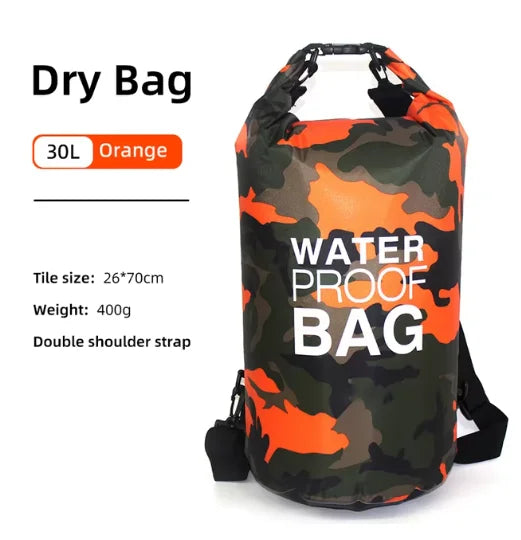 Waterproof Dry Bag - 10L/20L Storage Pack for Swimming, Trekking, Rafting, Kayaking & Boating