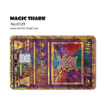 Magic Shark Evil FBI Holographic Laser Money & Card Sticker – Shiny Credit, Bank, Debit Film Cover
