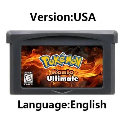 GBA Game Cartridge – 32-Bit Pokemon Series: Crown Clover, Unbound, Quetzal, Glazed, Gaia & Emerald Legacy