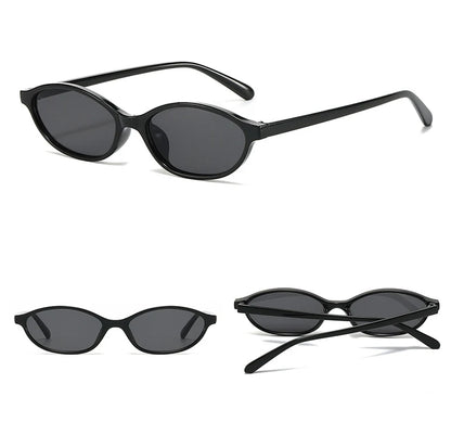 Sexy Small Oval Women's Sunglasses 2024 – New Fashion Black & Brown Summer Shades, Trendy Unique Eyewear for Men & Women