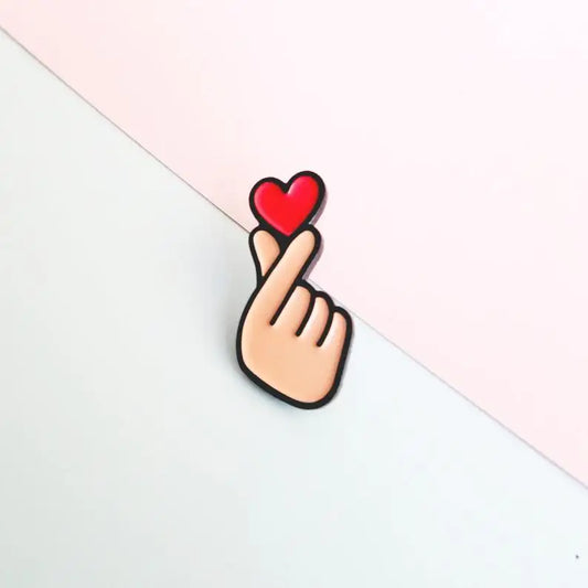 Heart Enamel Pin - Cute Love Badge Brooch for Backpack Clothing Accessories Jewelry Gift