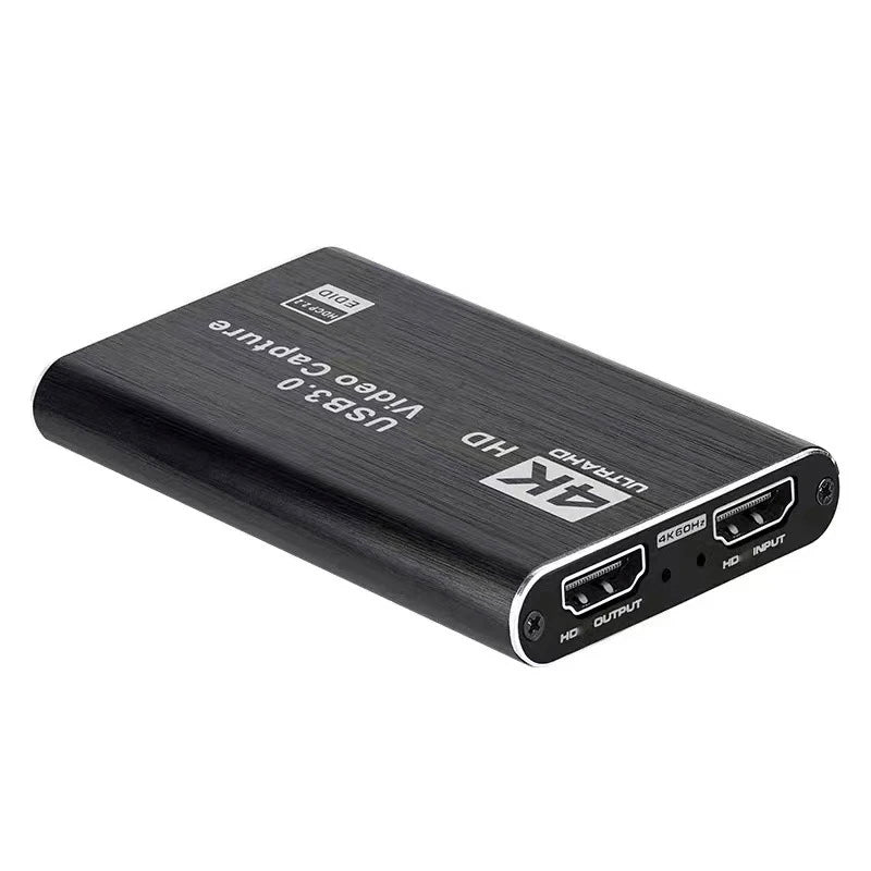 4K USB 3.0 Video Capture Card - HDMI-Compatible 1080P 60Hz HD Recorder for PS4, OBS, Game Recording & Live Streaming