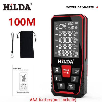 HILDA Laser Distance Rangefinder – 50M/100M/120M Professional Laser Measuring Tool