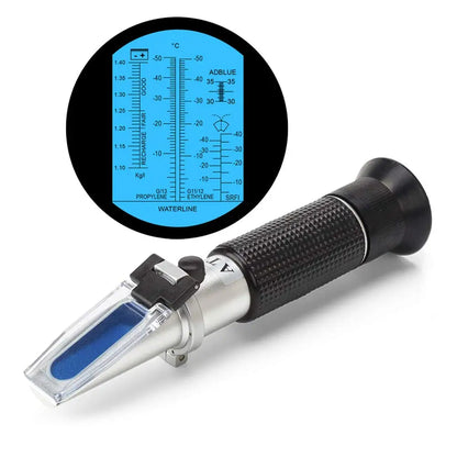 Automotive Antifreeze Coolant Refractometer - Tester for Coolant, DEF, Battery Acid & Windshield Washer Fluid