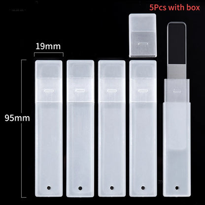 Nano Glass Nail File - Transparent Crystal Nail Polishing and Shining Tool for Smooth Nail Care