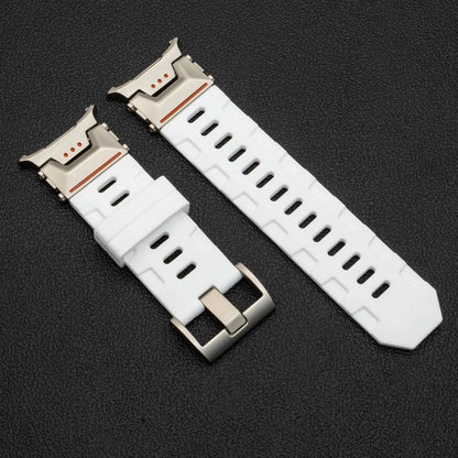 Soft Silicone Loop Strap for Samsung Galaxy Watch Ultra 47mm – Luxury Sports Band with Curved End for Men