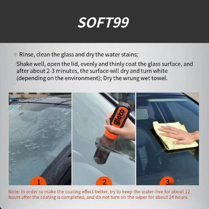Soft99 Car Windshield Rain Repellent — 70ml JDM Glass Hydrophobic Coating for Anti-Rain Treatment