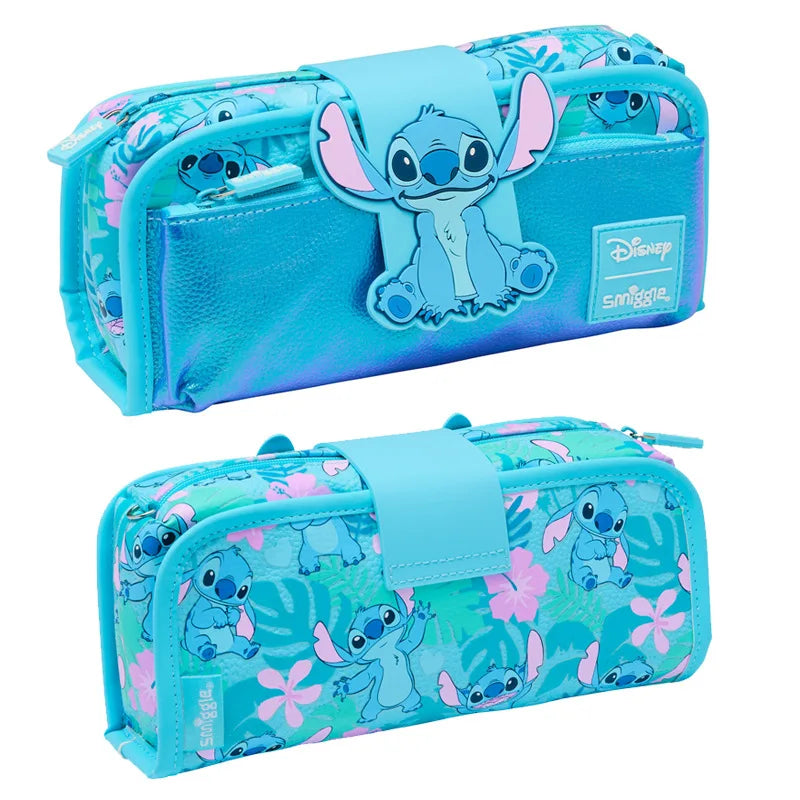 7PCS Genuine Australia Stitch Kawaii Set — Children’s School Backpack, Lunch Bag & Water Cup, Double Shoulder Bag for Girls, Gift Set