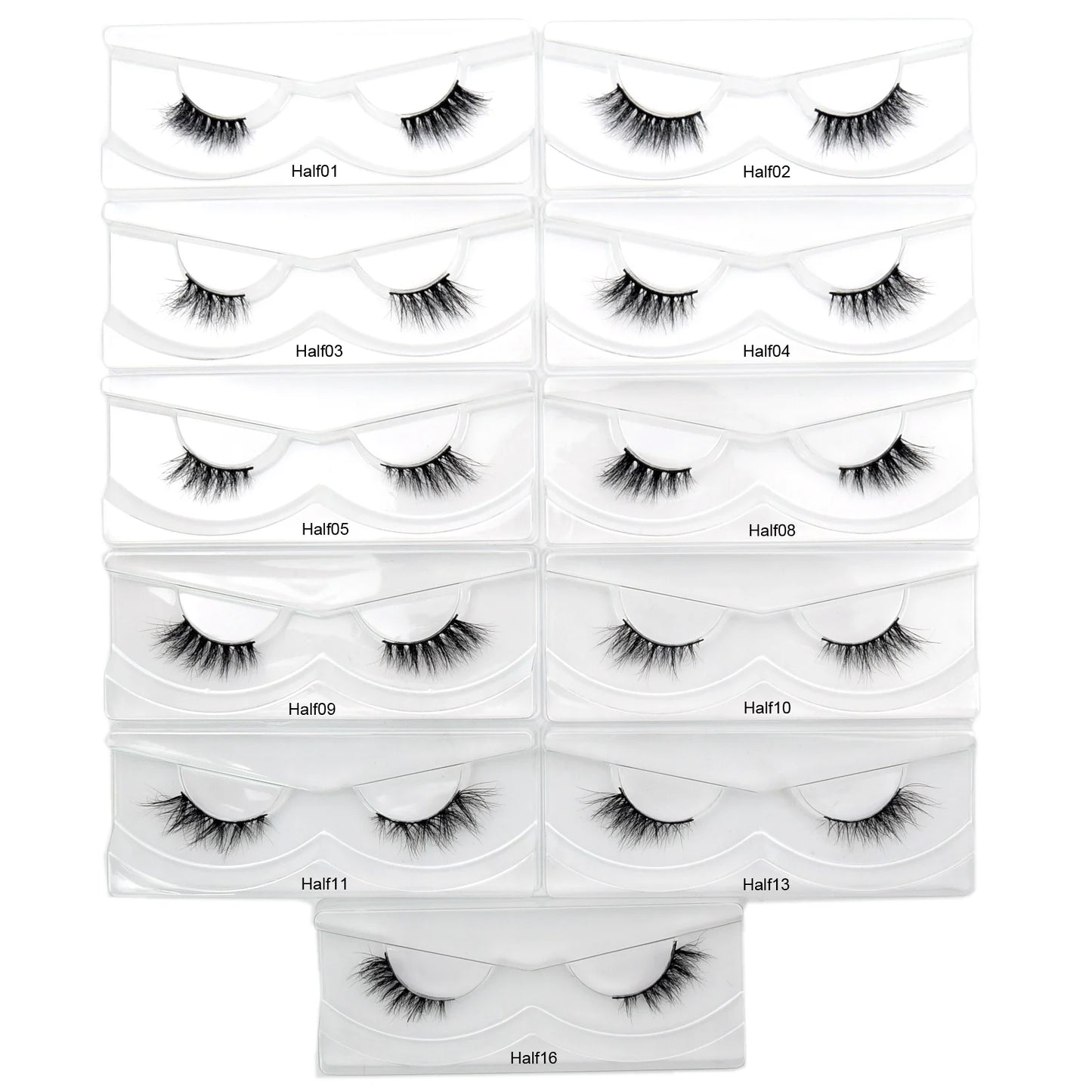 Visofree 3D Mink Eyelashes – 30/40/100 Pairs Handmade Full Strip Lashes with Tray, Cruelty-Free False Lashes for Makeup